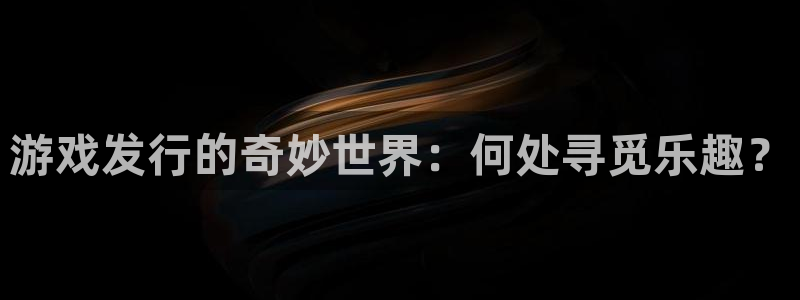 陕西新宝GG子文化创意干啥的：游戏发行的奇妙世界：何处寻觅乐趣？